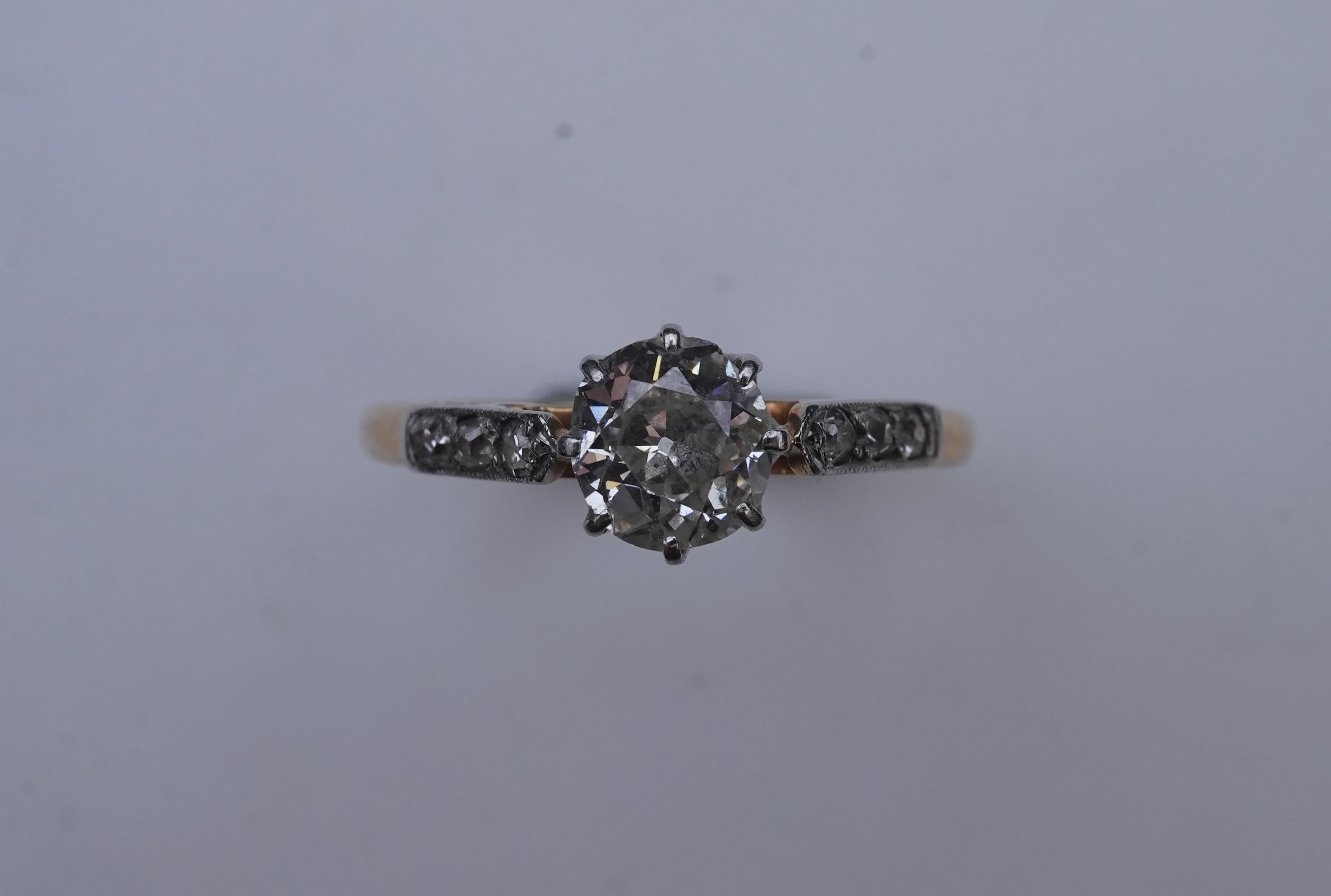 A diamond ring, early 20th century